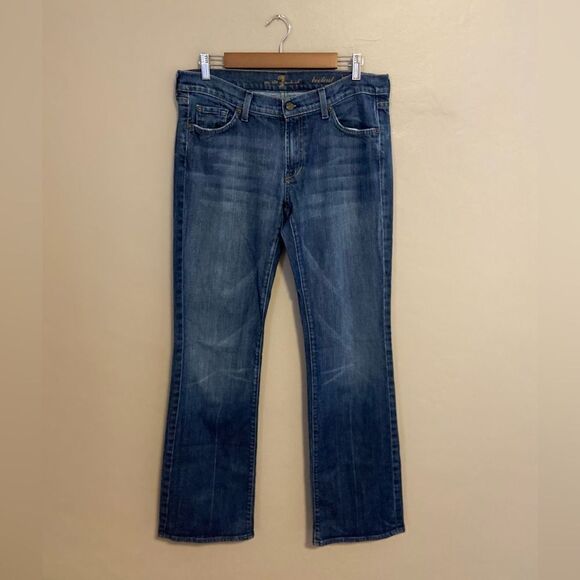 7For all mankind bootcut midrise denim jeans 32 - Picture 1 of 8